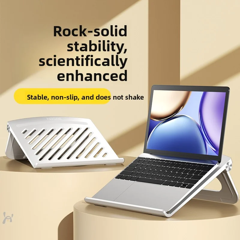 데스크탑 노트북 스탠드, 기숙사 또는 사무실용 휴대용 수직 거치대, 높이 조절 지원, 아이패드용 냉각 베이스