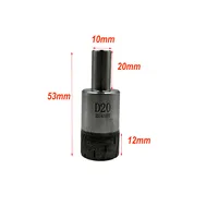 1 pièce, nouveau type de foret auto-affûtant en poudre de diamant fritté, tige de 10 mm, diamètre de 4 mm à 120 mm, pour ligne de production automatique de verre, 15000 trous 6