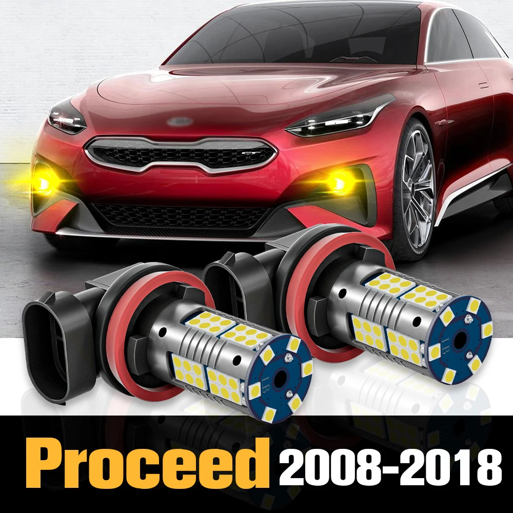 

2pcs Canbus LED Fog Light Lamp Accessories For Kia Proceed 2008 2009 2010 2011 2012 2013 2014 2015 2016 2017 2018