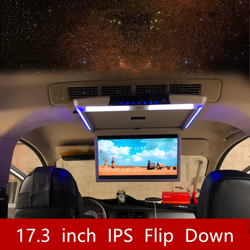 12V/24V ベージュ15.6インチ うるさい フリップダウンモニター