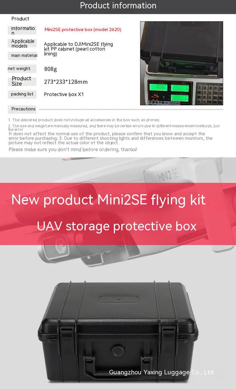 Description Picture 2 of itemFor DJI Mavic Mini 2 SE Suitcase Mini 2 Drone Protective Case Mini 2 Storage Case Camera Drone Accessories