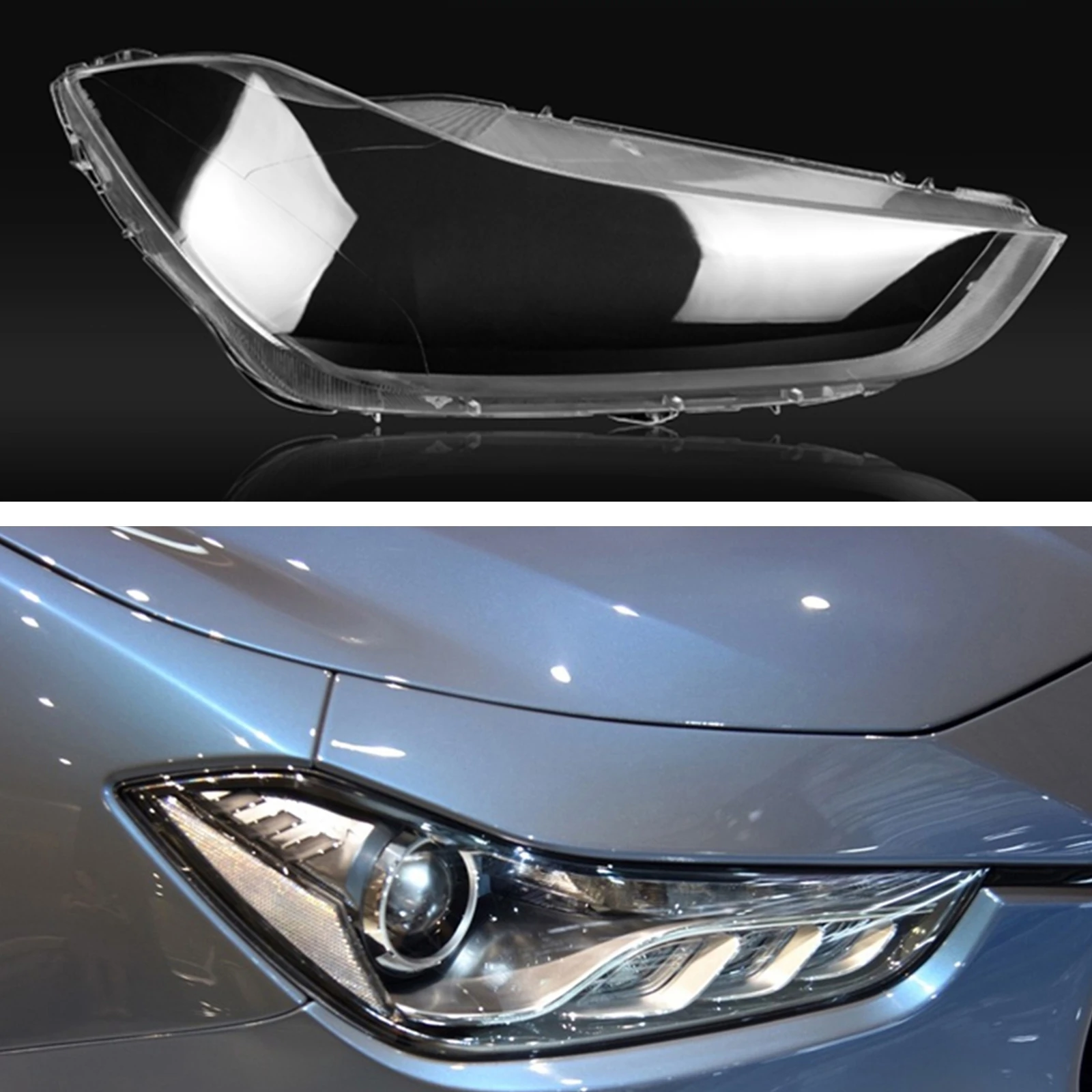

Front Head Light Lens Cover Headlight Clear Cap Shell Lampshade Case Trim For Maserati Ghibli 2014-2022