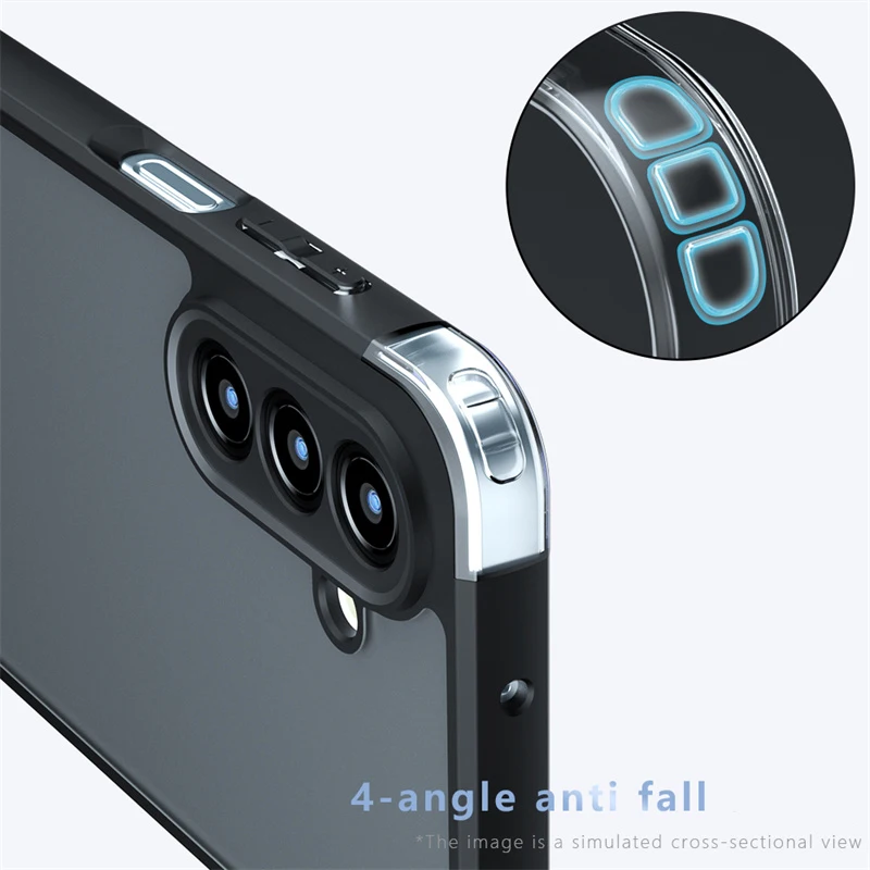 Matte Shockproof Silicone TPU Protective Phone Case Cover