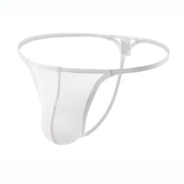 Men Sexy Underwear Gay Erotic T-Back G-String Male U Convex Pouch Panties Ultra-Thin Elastic Breathable Quick Drying Underpants