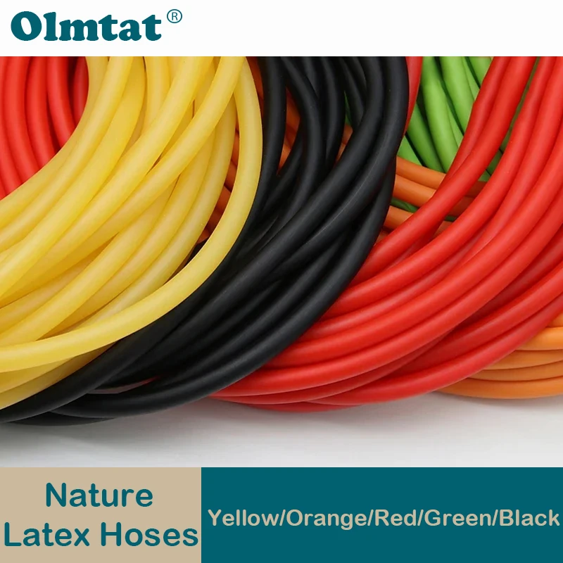 

1M/3M Nature Latex Rubber Hoses 1.6 2 3 4 5 6 7 9 10 12 14 17mm High Resilient Elastic Surgical Medical Tube Slingshot Catapult