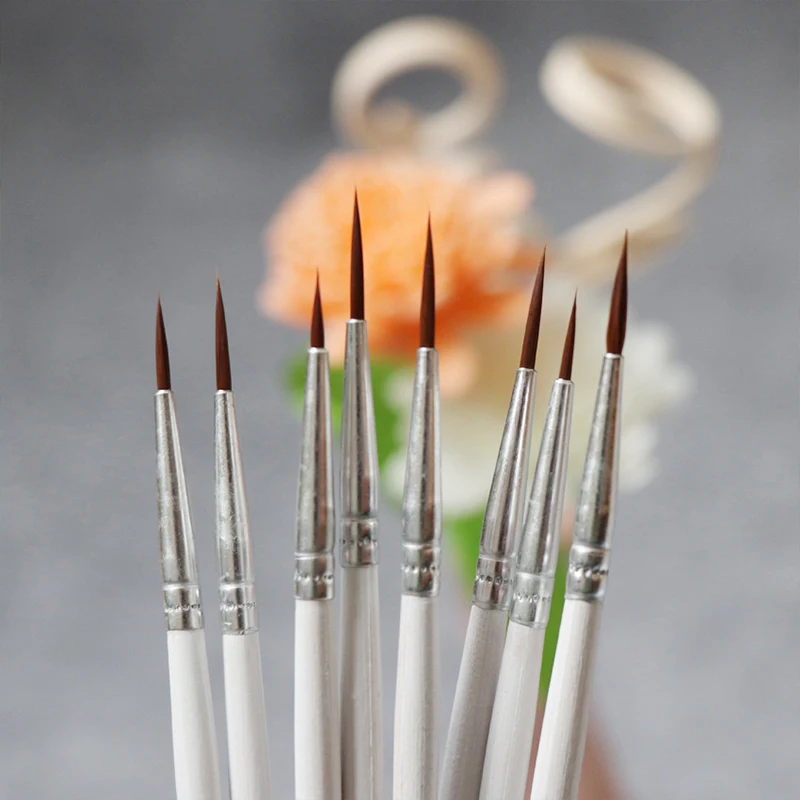 Paint Brushes 10pcs Drawing Art Pen Thin Hook Line Pen Art Supplies Paint Brush Nylon Brush Acrylic Painting Brushes YS001 painting brushes