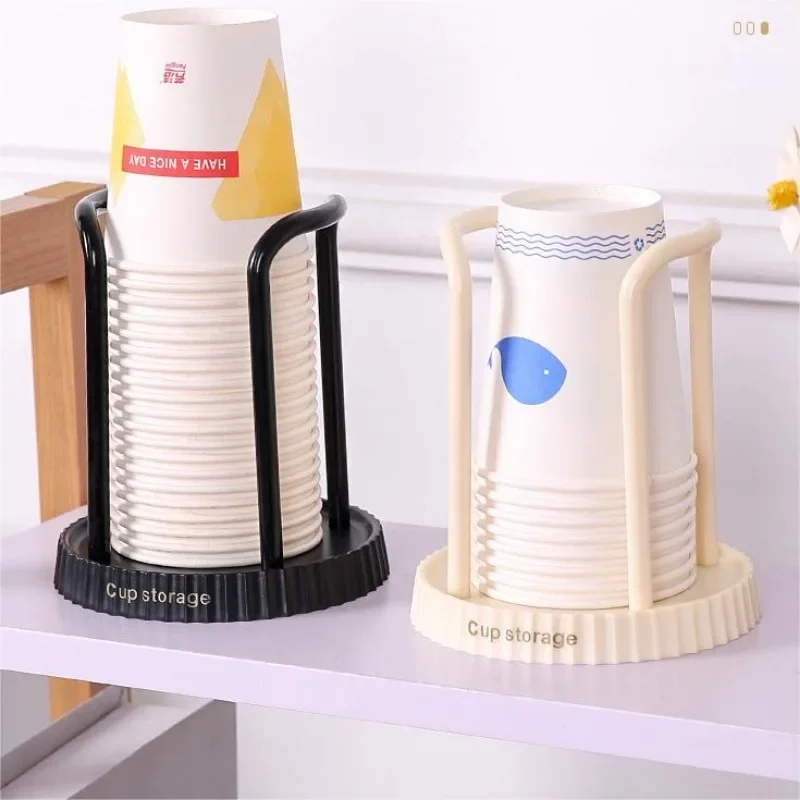1PC Simple Style Disposable Cup Storage Shelf Paper Cup Storage Shelf Water Display Organization Supply Home Supplies