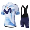 Movistar Pro Team Summer Cycling Jersey Suit Men's Breathable Mountain Bicycle Clothing Set Bike Mountain Maillot Ropa Ciclismo 5