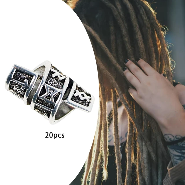 6 Pcs Braid Hair Accessories Celtic Hair Jewelry Alloy Dreadlock