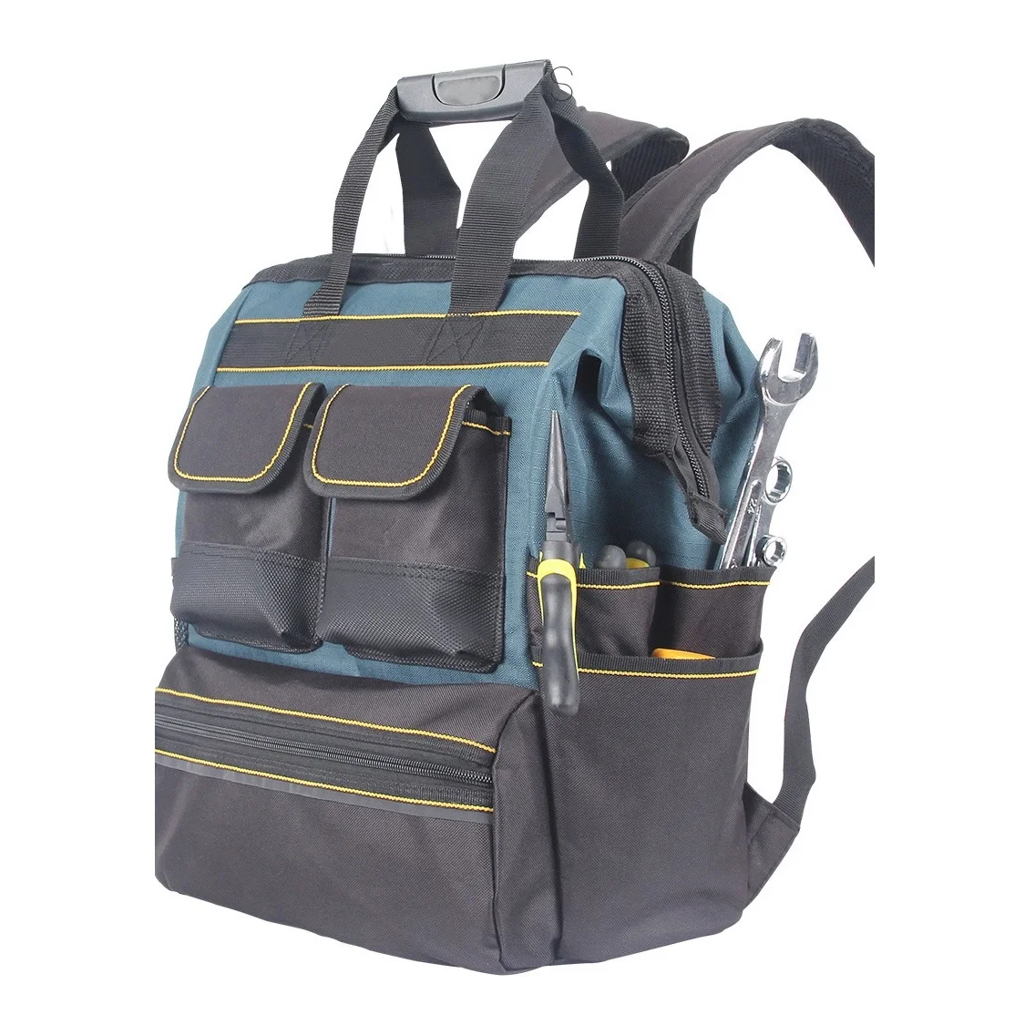 

Backpack for Tools Shoulder Bag Complete Kit Organizer Canvas Electrician Toolbox High Capacity Multifunction Storage 600D