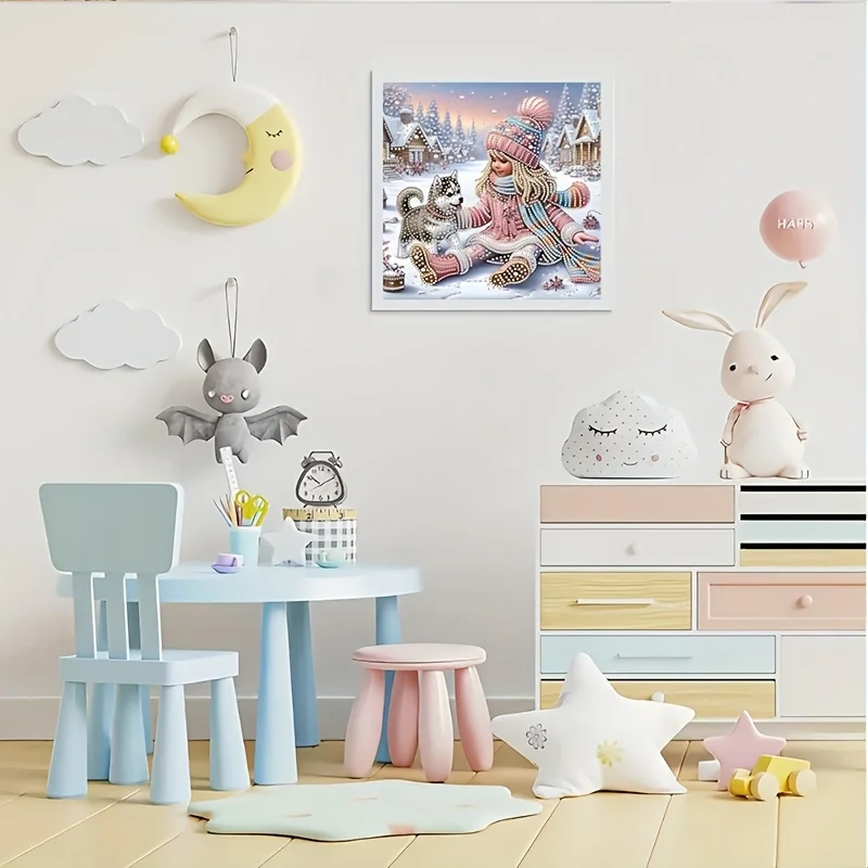 5D DIY Diamond Art Painting Set, Handmade Crafts, Special Shaped Diamonds Add Three-Dimensional Effect, Can Be Completed Alone o - 2