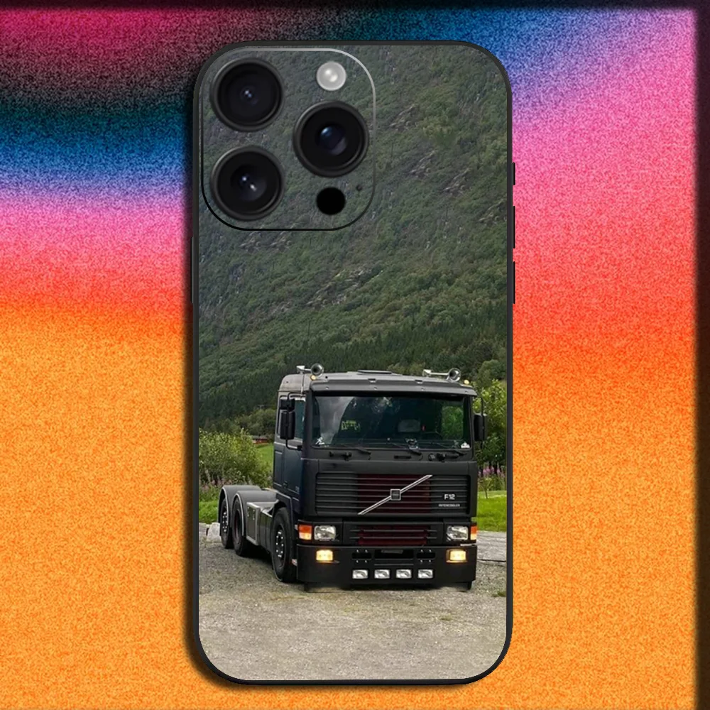Sleek Black Car-Themed Soft Phone Case Cover