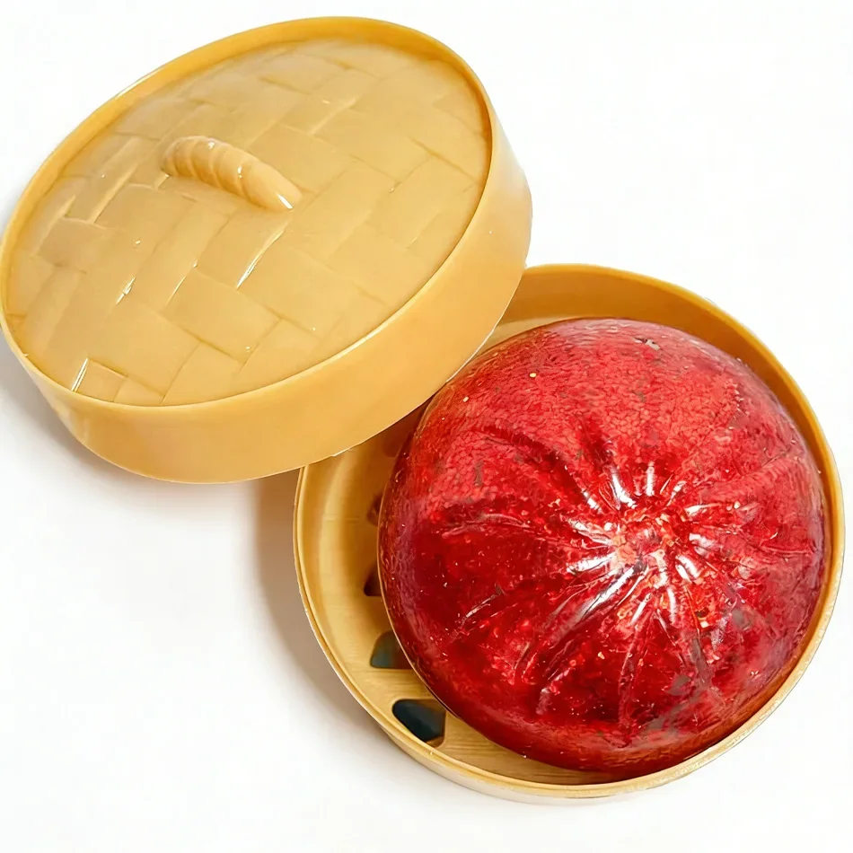Glitter Dumpling Squishy Toy with Steamer Box - Stress & Anxiety Relief