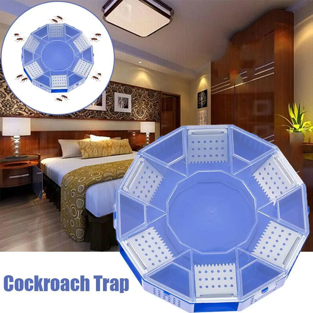 

Snap-on Cockroach Trap Upgraded Version With Cover Physical Trap Reusable Non-Toxic Bug Roach Catcher Insect Pest Killer Gadgets