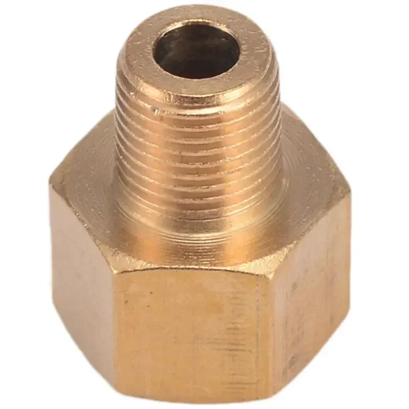 1/8" Male BSPT To 1/4" Female NPT Adapter Brass BSP-NPT Pipe Fitting Tool For Pressure Gauge Air Gas Fuel Water