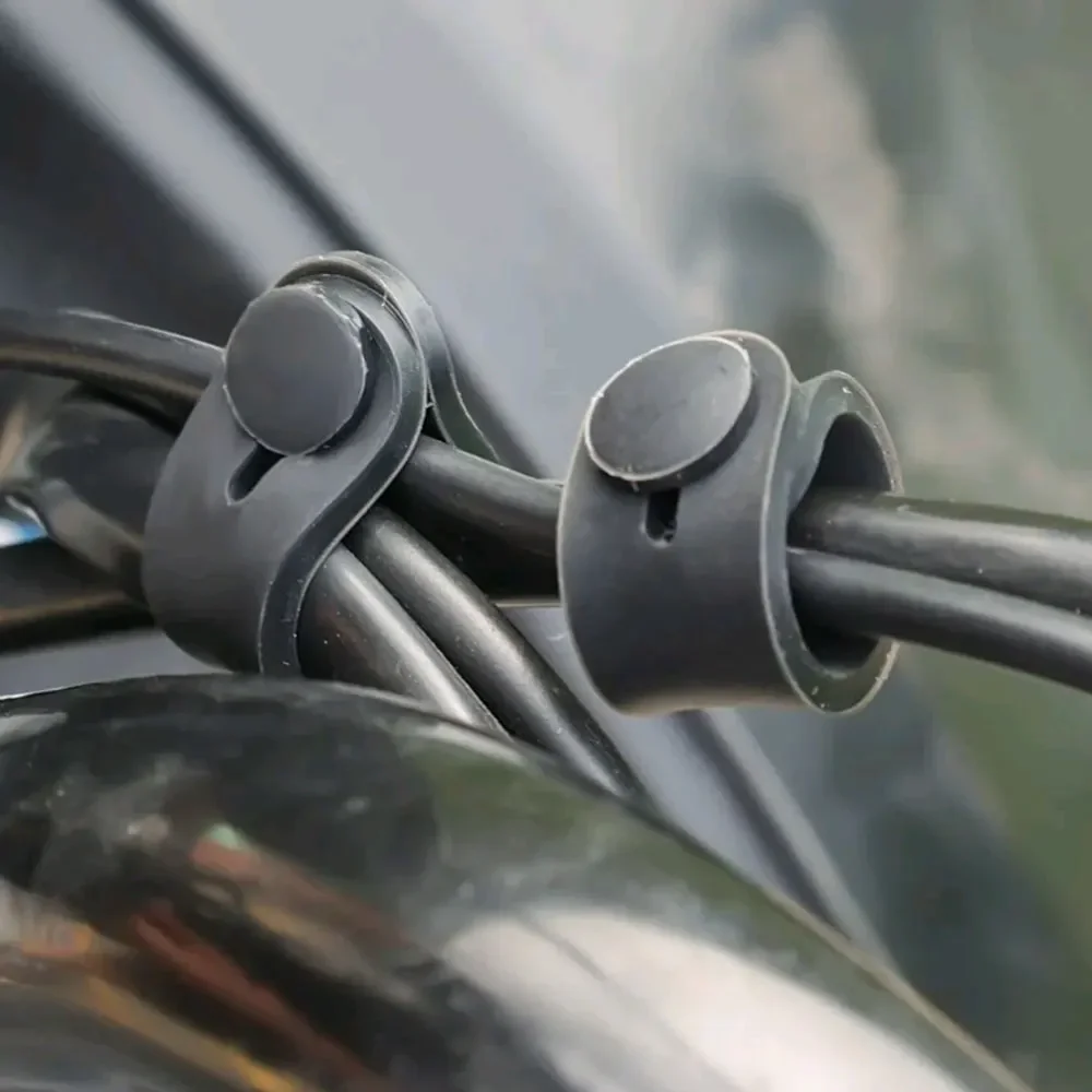 

5/10pcs Motorcycle Rubber Bands Frame Securing Cable Ties Wiring Harness Cables Accessories for Motobike Elastic Fix Stripe