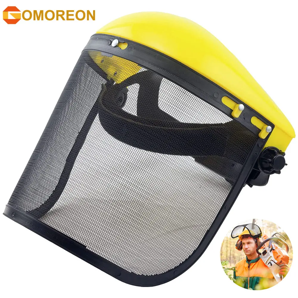 Safety Face Shield with Mesh Visor Protective Mesh Full Face Chainsaw