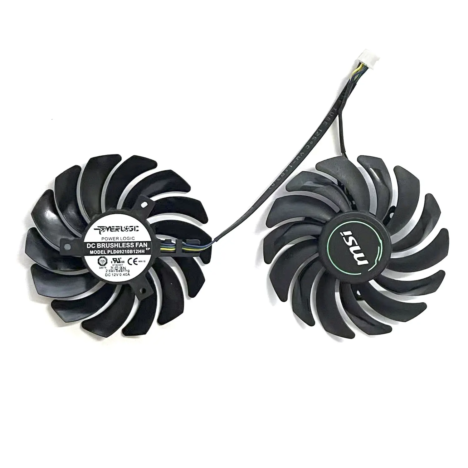 Ventilador de Refrigeração para Msi Geforce Gtx 1660 1660 Super 1660ti Rtx 2060 tx oc dc Pld092110s12hh 4pin 4pin 12v 0.4a Novo 87 mm - Imagem 6