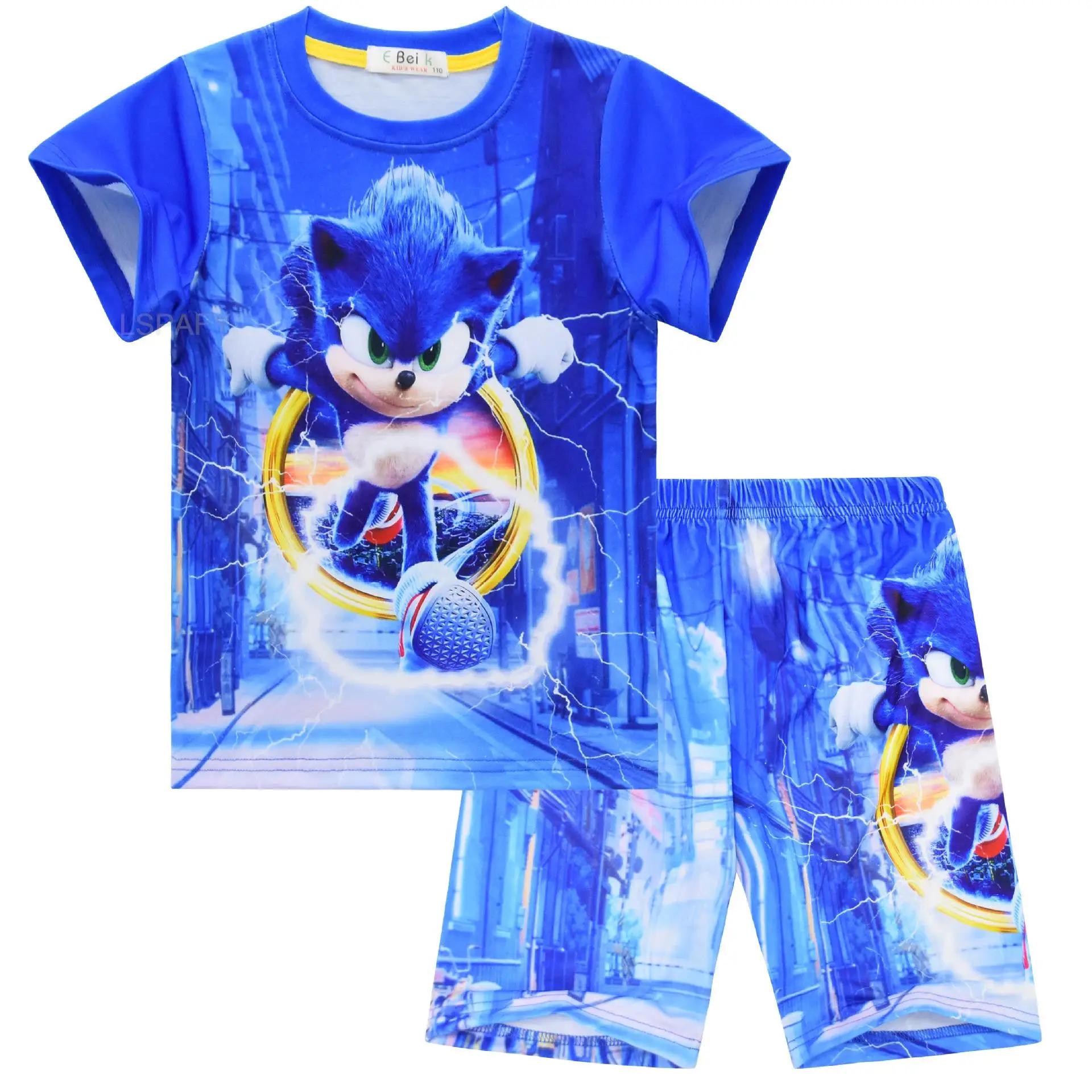 Sonic The Hedgehog Pijama de desenho animado, jogo criativo, moda  periférica, roupa de casa infantil, estudante, 1 pc - AliExpress