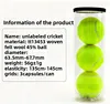 Cricket Tennis Balls 3-Pack, High Elasticity Padel Balls with 45% Wool, Durable Cage Style for Training & Entertainment 6