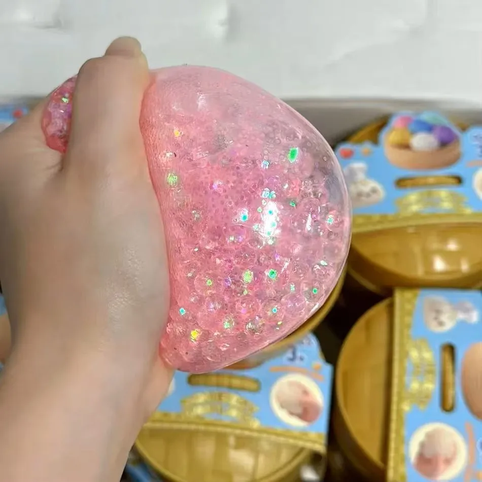 Colorful Dumpling Squishies Slow Rising Stress Relief Toy