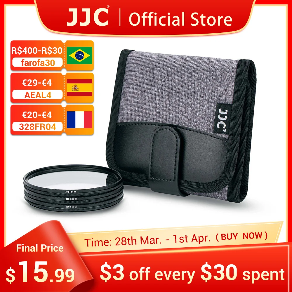 JJC Star Filter Set with Lens Case Wallet Variable 4 6 8 Lines Photography Accessory for Canon Nikon Sony Olympus Pentax | Электроника