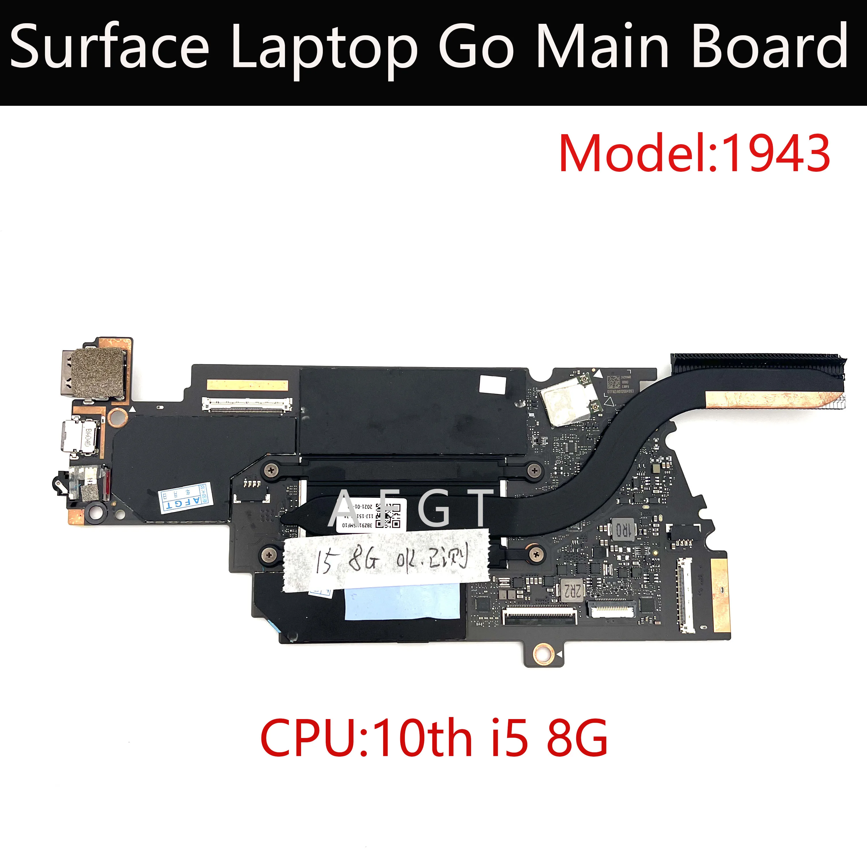 Scheda Madre Originale Per Microsoft Surface Laptop Go 1943 Gpu I5 8G Sostituzione Della Scheda Logica Testata Bene