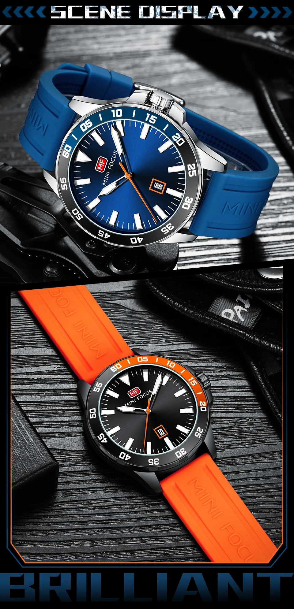 MINI FOCUS Quartz Watch for Men Waterproof_voghion.com