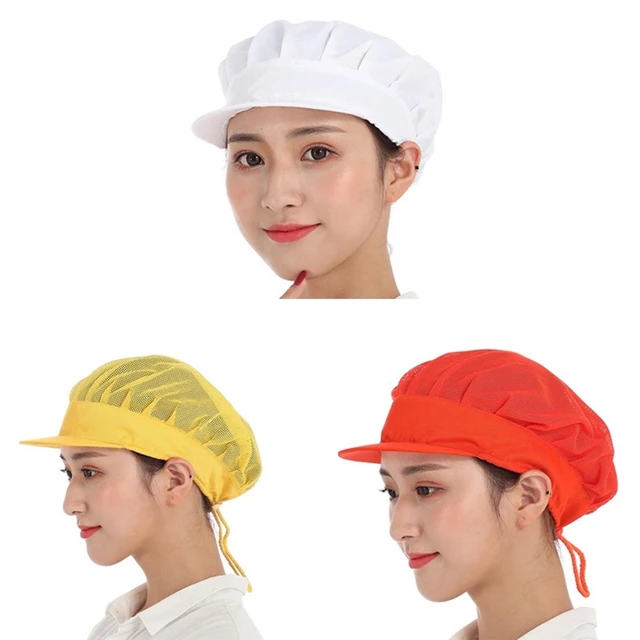 Kitchen Work Hat Chef Hat Cooking Hygienic Cap Baking Smoke-proof Dust  Breathable Mesh Hotel Cook Cap Restaurants Accessories - AliExpress