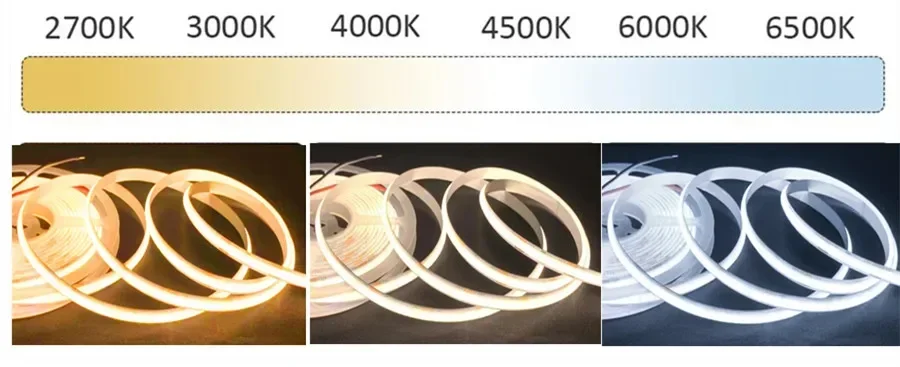 FCOB CCT LED Light Strip 608 LEDs High Density Flexible FOB COB 10mm Sf9d8cd3c331948f59b94c5b399136c9c5
