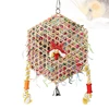 Hanging Small Animal Chew Toy for Bird Parrots Chewing Toy Rattan Shredded Paper for Chewing Teeth Grinding 4
