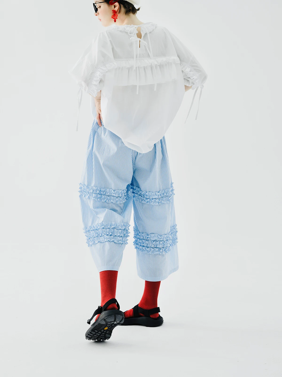 Wide Leg Cotton Pants