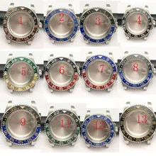 

40MM Watch Case Accessories Mechanical Watch Set Diving Watch Case For 8215 8200 GD2813 GD3804 NH35A NH36 Movement