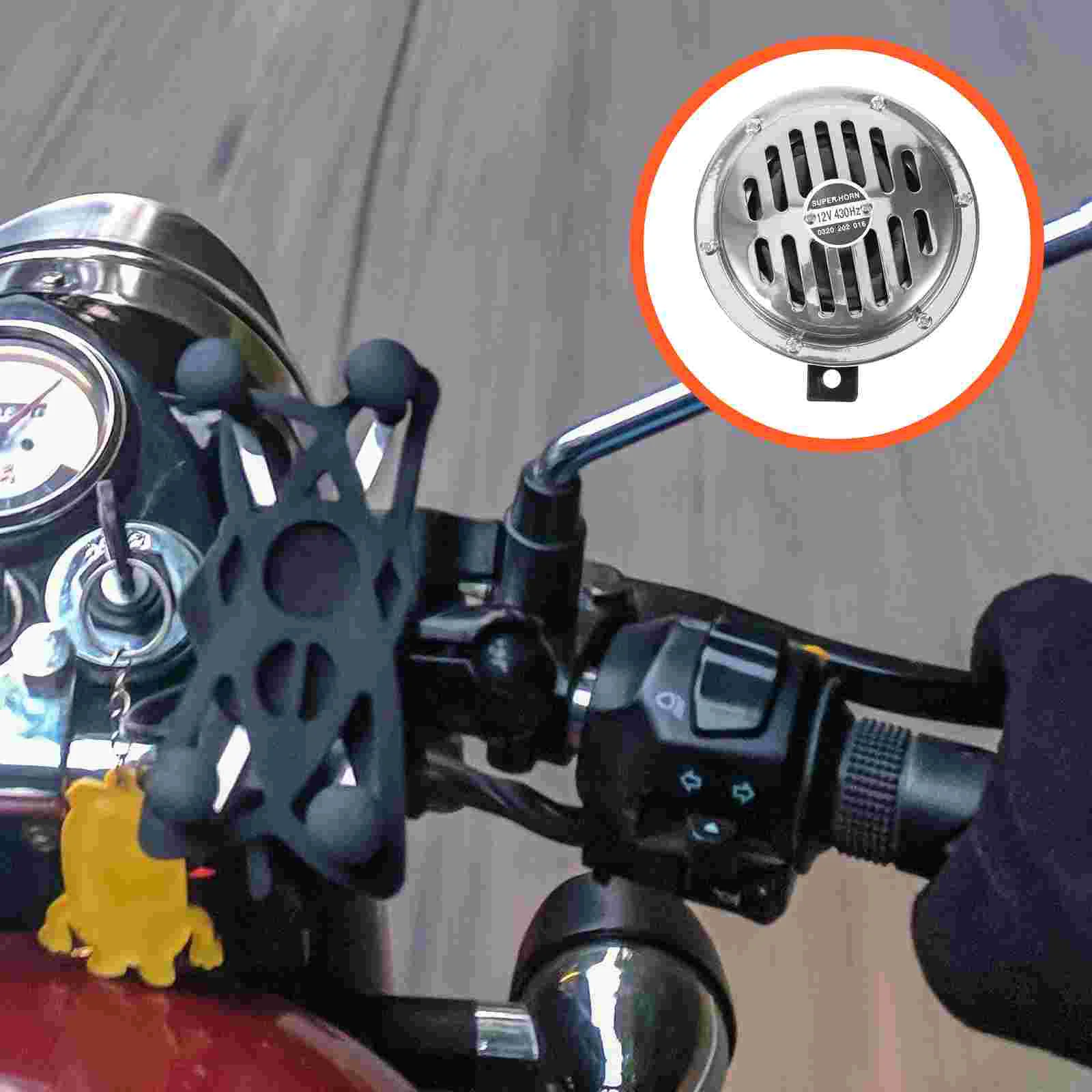 

Refit Modified Electroplated Speakers Motorcycle Horn Manganese Steel Loud Metal
