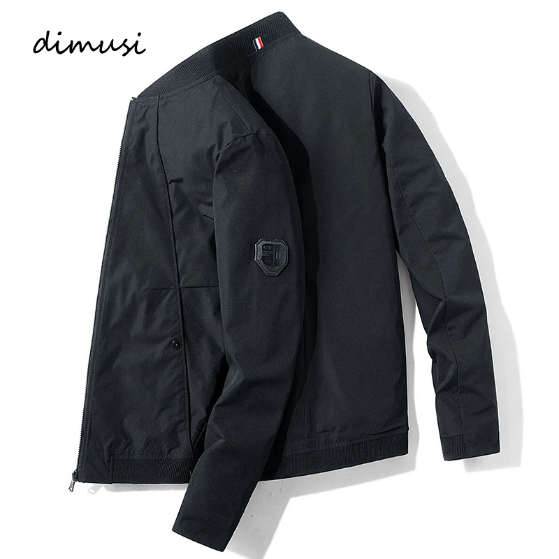 

DIMUSI Spring Autumn Men's Bomber Zipper Jacket Male Fashion Streetwear Pilot Coat Casual Slim Fit Baseball Jackets Men Clothing