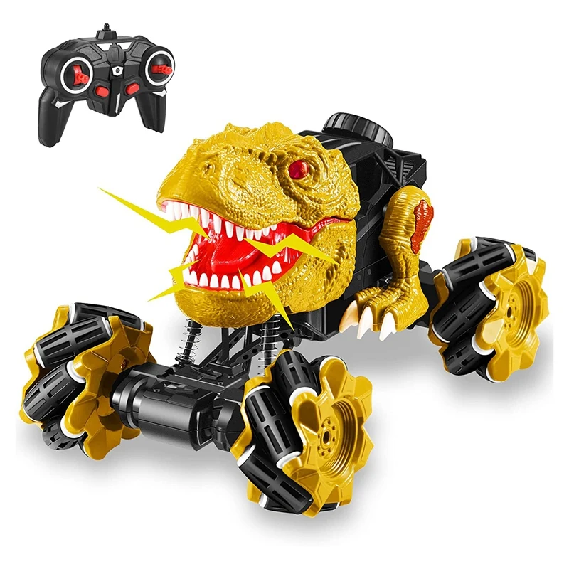 Trucks For Boys Dinosaur Car Toys Remote Control Dinosaur Car With Music And Lights Boys Birthday Gifts 3