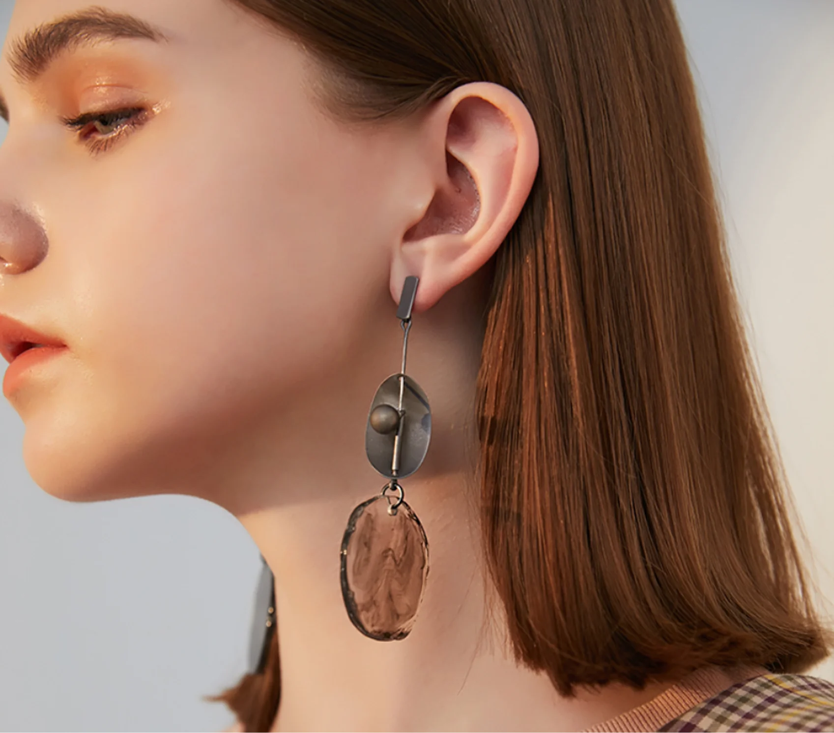 2023 new trend 925 silver needle tassel acrylic alloy retro simple Earrings for women Fashion Jewelry