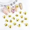 50pcs Random Mixed Resin Cute Cartoon Bee Nail Art Charm Mini Exquisite Nail Ornaments Nail Decoration DIY 2