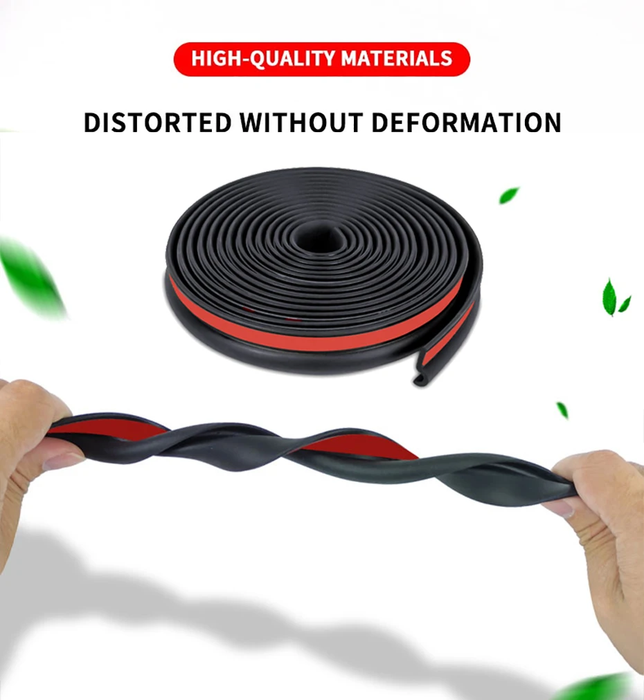 25mm Z Type Car Door Sealing Strip Noise Insulation Rubber Strips Universal for