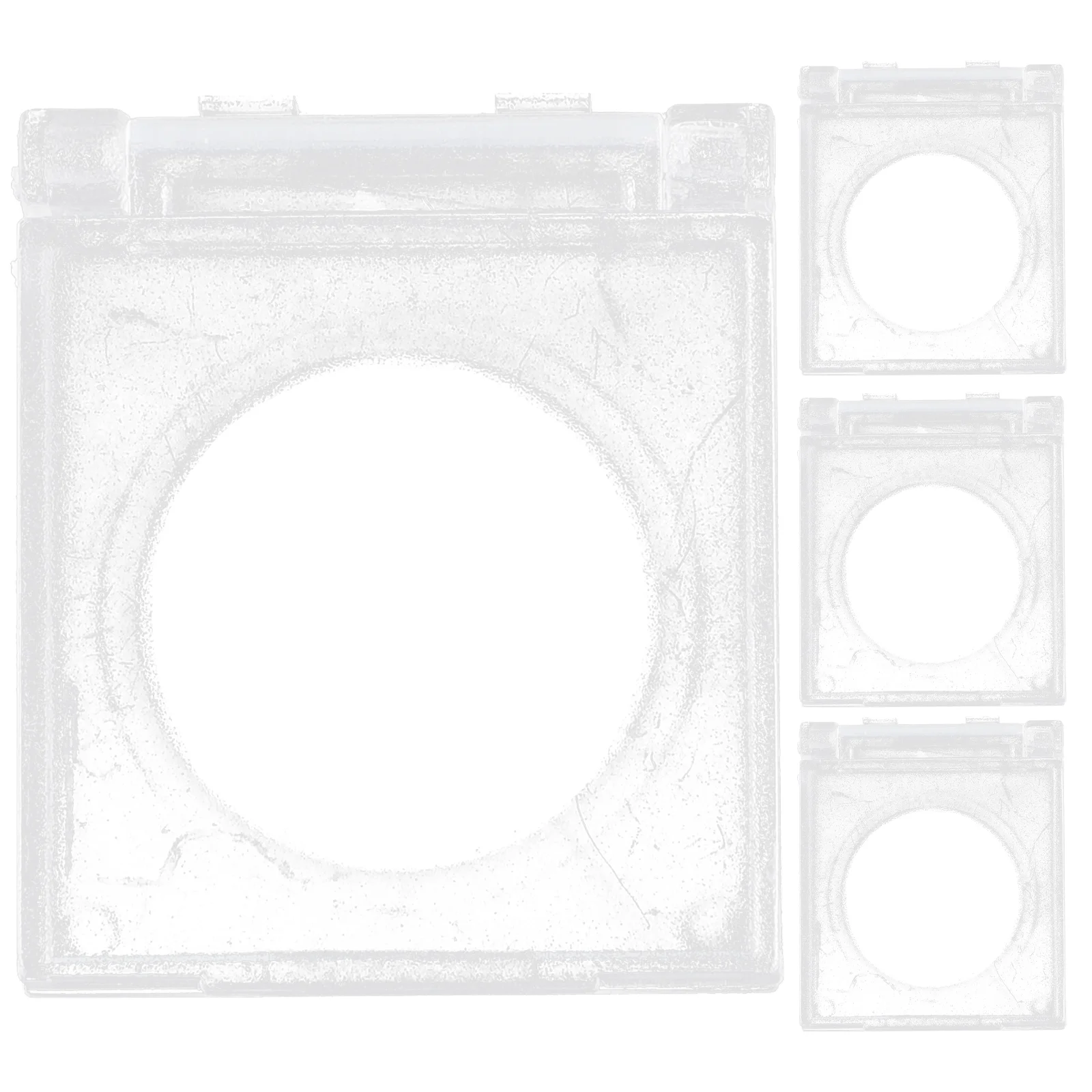 

4 Pcs Cover for Button Protection Protector Emergency Stop Buttons Lock Push Safety
