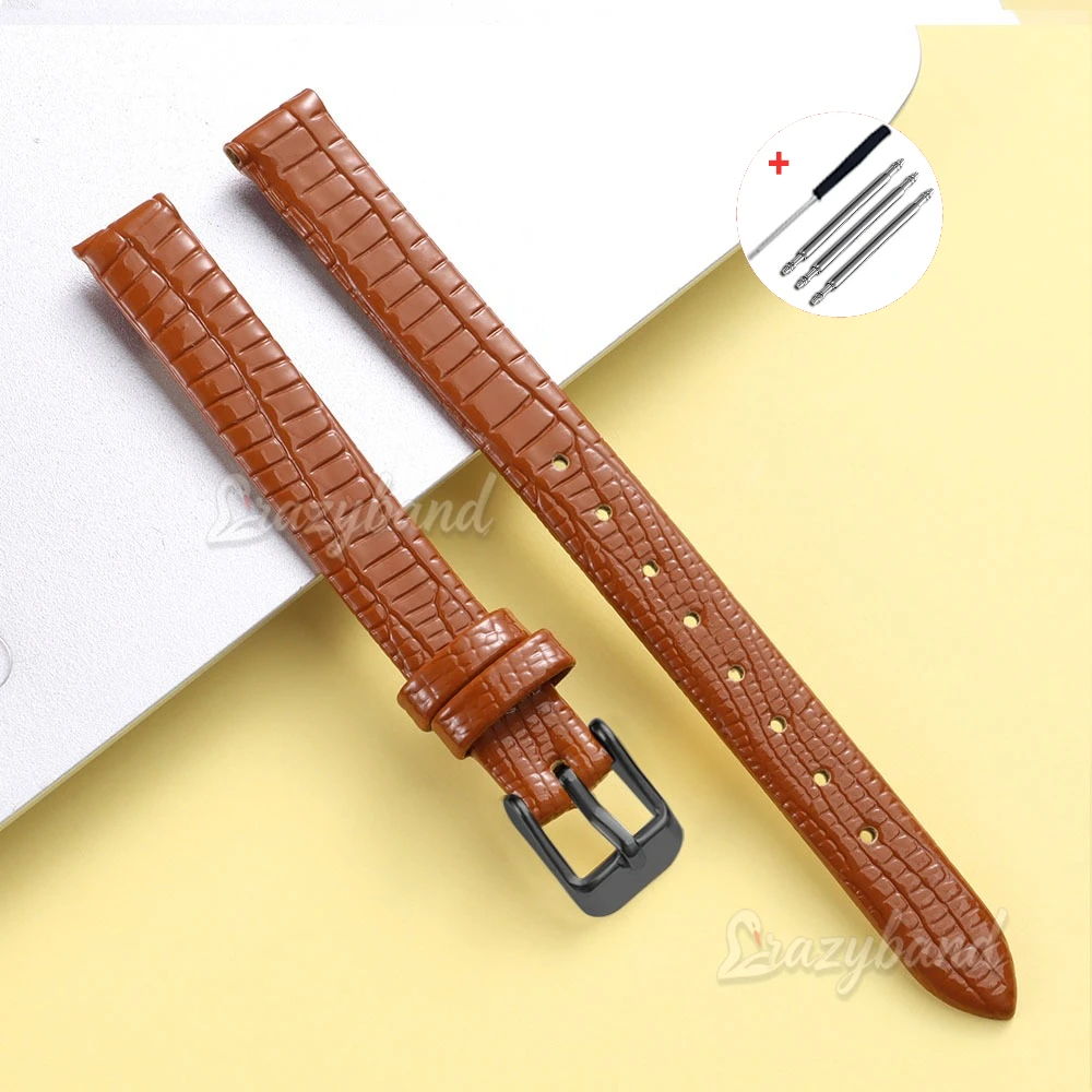 Premium Brown Slim Leather Watch Band – Soft, High-Quality Universal Wristband
