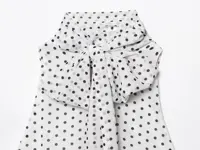 Zevity 2025 Women Chic Sleeveless Bow Tied Polka Dots Print Chiffon Vest Blouse Camis Tank Lady Casual Halter Shirts Tops LS9263 - Image 6