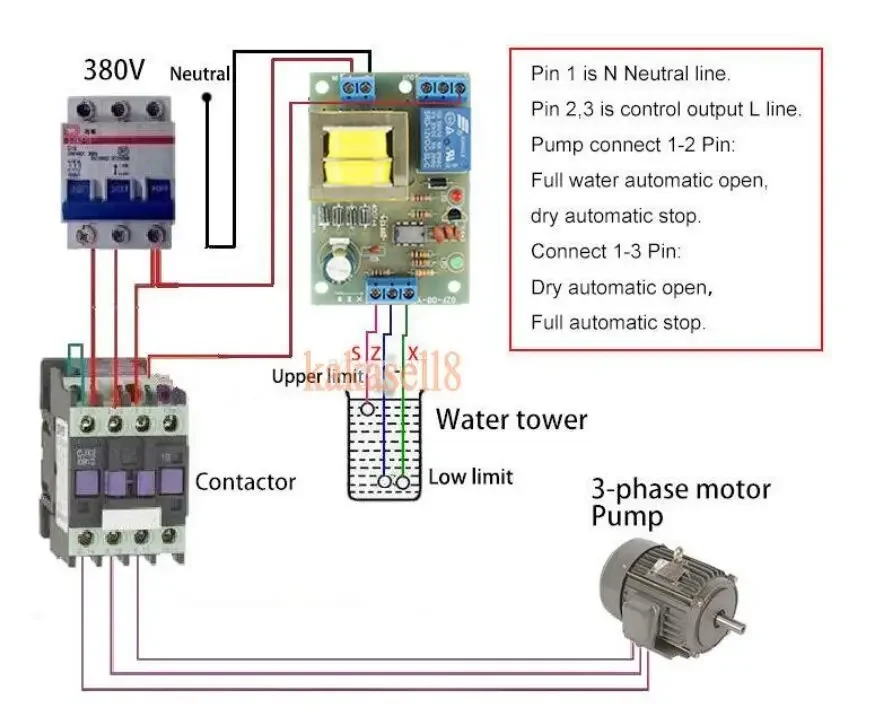 Liquid Level Controller Switch AC 220V 10A Water Level Detection Sensor Module