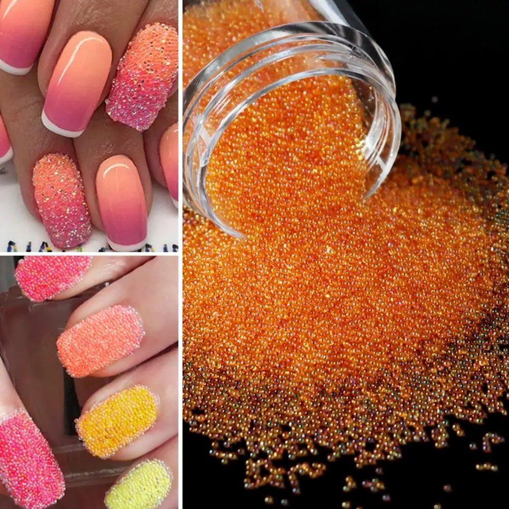 

10ml Nail Art Beads Popular DIY Nail Art Beads Charms Multipurpose Manicure Glass Balls Nail Art Accessories