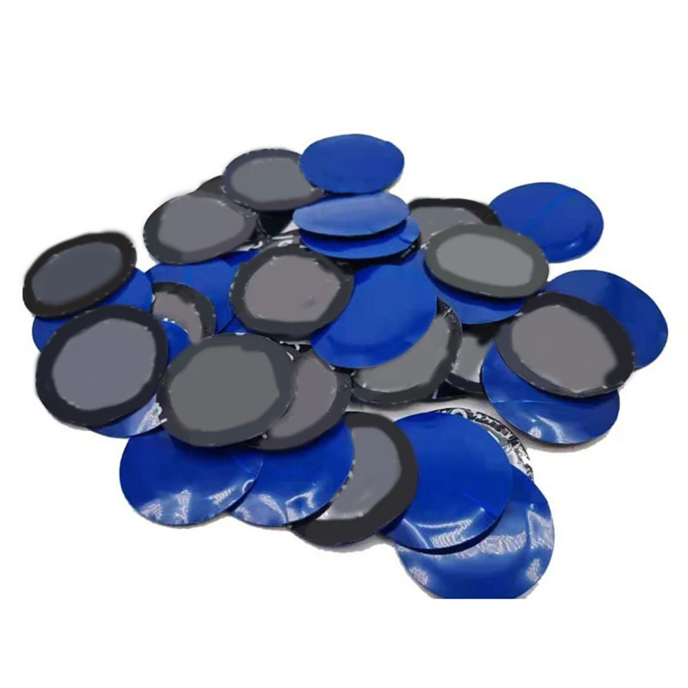 

50Pcs 45mm Car Rubber Wired Tyre Patches Puncture Repair Mushroom Plug Patch KIT Blue Accessories For Car Motorcycle Bike