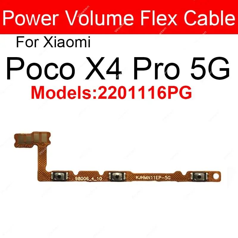 Power Volume Side Button Flex Cable Ribbon Replacement Parts