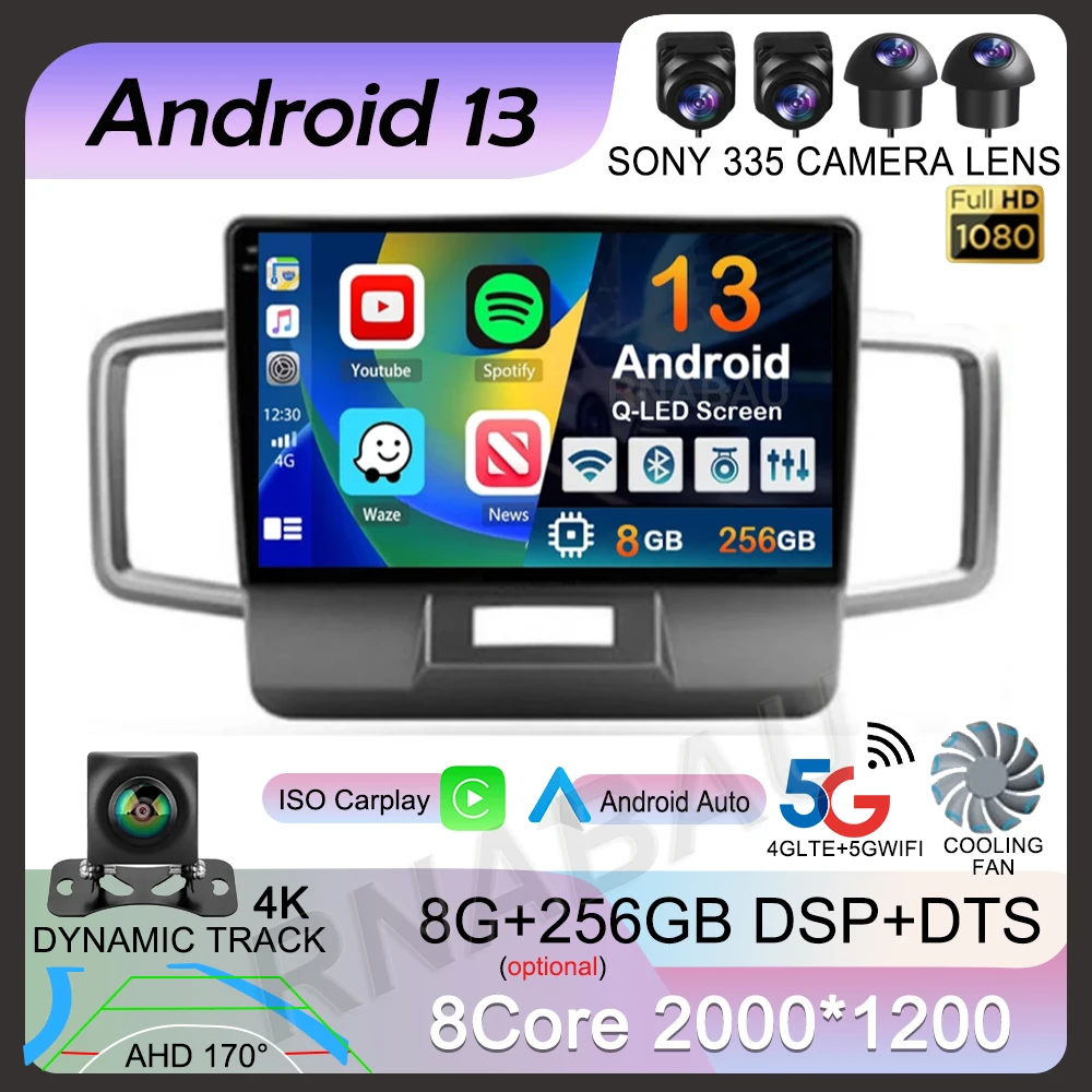 

Android 13 CarPlay Auto Car Radio For Honda Freed 1 Spike 2008-2016 Multimedia Video Player 2din Navigation Stereo Head Unit DSP