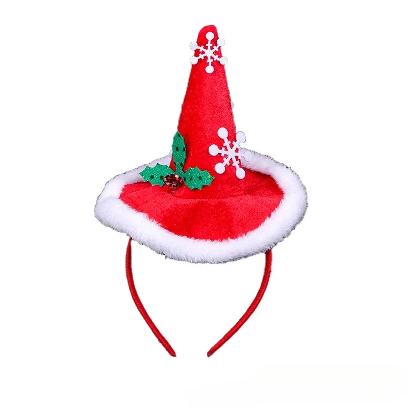 Christmas Headbands Xmas Tree Santa Hat Hair Band Christmas Decorations for Home Girls Women New Year Gifts navidad