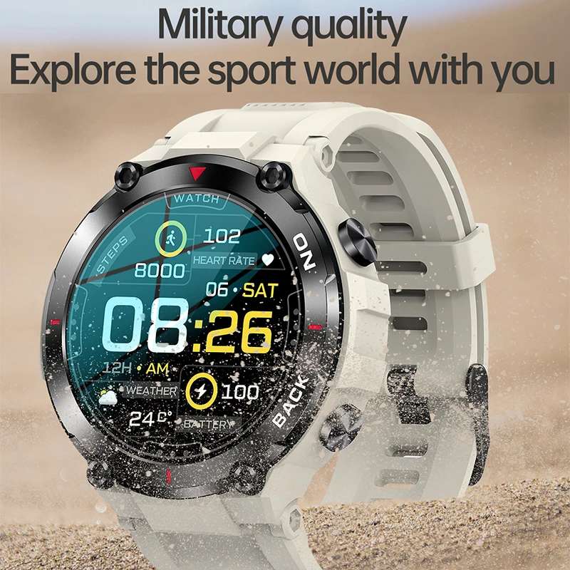 ο 5ATM GPS    Smartwatch 1.3 ġ HD  ߿ Ʈ ġ  ð Men2022