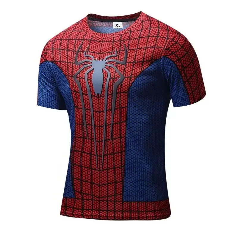 Superhero T Shirts Summer Short Sleeve O-neck Fitness Harajuku Sports Tops superhero t shirts